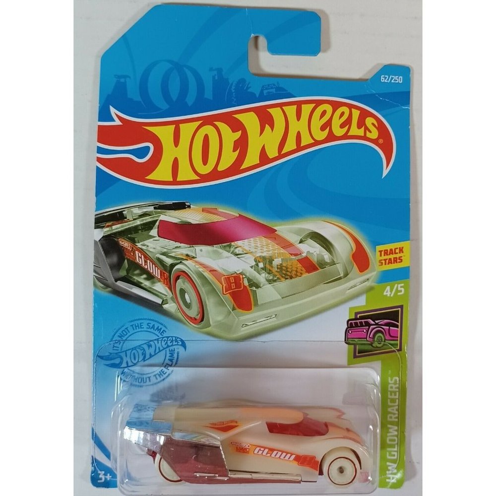 Hot Wheels Lindster Prototype 62/250, Best For Track 4/5 HW Glow Racers 2020 New